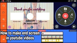 How to make simple outro//End screen template/on android