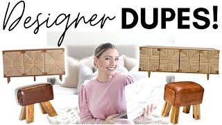 DESIGNER DUPES || HIGH END FURNITURE FOR LESS || BUDGET HOME DECOR