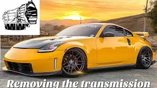 How to remove a Nissan 350z transmission