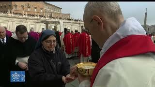 Man denied communion at Pope Benedict's Funeral.