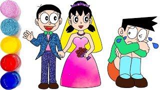 Draw Nobita and Shizuka