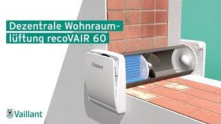 Dezentrale Wohnraumlüftung recoVAIR 60