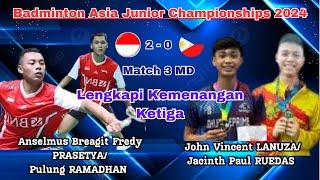 INA vs PHI | Anselmus PRASETYA/RAMADHAN vs John Vincent LANUZA/RUEDAS | Mixed Team BAJC 2024