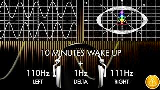 10 Mins Wake Up - From SLEEPY To AWAKE & ACTIVE Pure Brain Wave!