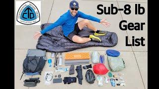 Sub-8 Pound CDT Gear List