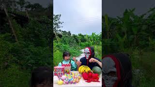 Sister fights with a demon for food!  #funny