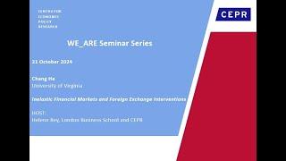 WE_ARE Seminar Series, Chang He, University of Virginia, 21 October 2024