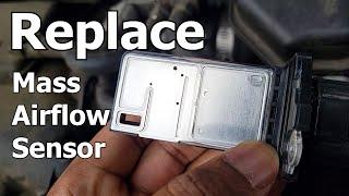 How to replace mass airflow sensor Nissan Versa