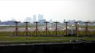 Fokker F50 Landing at London City Airport