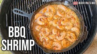 Easy BBQ Shrimp on the Weber Grill | Heath Riles BBQ