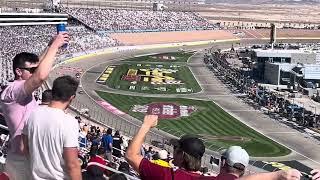 Tyler Reddick Flip Las Vegas 2024 from the stands NASCAR