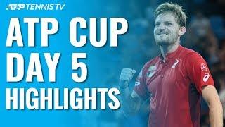 Kyrgios Outlasts Tsitsipas; Goffin Downs Dimitrov | ATP Cup 2020 Highlights Day 5
