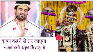 कृष्ण कहने से तर जाएगा/Krishna kehne se tar jyega/Indresh Upadhyay #vrindavan #bhajan #youtube #yt