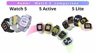 Redmi Watch 5 comparison
