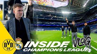 BVB-VLOG: THE TRAVEL DAY – Training, Flight, Bernabeu | Inside Champions league