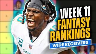 Week 11 Fantasy Football Rankings & Tiers | Wide Receivers Start/Sit Lineup Advice (2024)