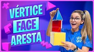 VÉRTICE, FACE E ARESTA | CUBO, PIRAMIDE E PRISMA | GEOMETRIA ESPACIAL