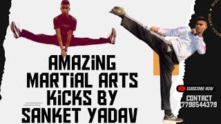 Amazing martial arts kicks |Sanket Yadav | Flying kicks    #YouTube #martialarts #kungfu #taekwondo