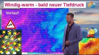 Heute wärmster Tag, sonst weiter windig-warm. Bald neuer Tiefdruck. Wettervorhersage 18.-25.09.2024.