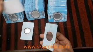 चांदी के सिक्के कार्ड में कैसे पैक किए जाते है । Sko coins | how to pack Silver coins in card