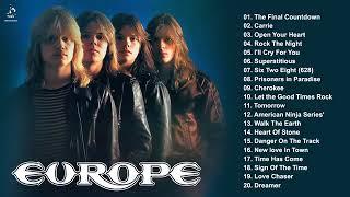 EUROPE Greatest Hits Playlist 2023 ~ Best Songs Of All Time ~ Alternative Rock Songs