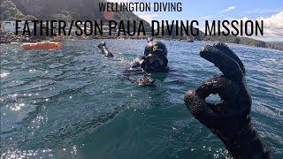 WELLINGTON DIVING Father/Son Paua Diving Mission