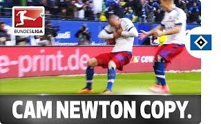 Explosion Celebration - Hamburg's Josip Drmic Copies NFL's Cam Newton