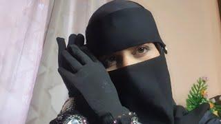 how to wear without pin hizab niqab ?with gloves with  glass