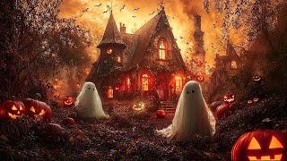 Relaxing Halloween Ambience  Haunted Autumn House  Spooky Sounds, Halloween Music