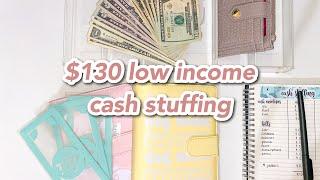 cash envelope stuffing | june #2 | $130 low income budget | BUDGETWITHAMANDA