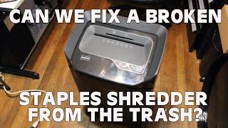 Can we fix a trashed Staples SPL-TXC18A Shredder? Throwaway Society EP2