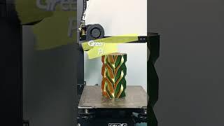 Silk PLA Tricolor filaments green-blue-orange time-lapse printing#shorts #3dprinting #3dprinter