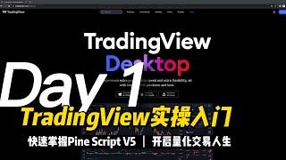 【tradingview 教程】量化策略入门1：1小时学会编写Pine Script V5指标策略，数字货币量化交易！