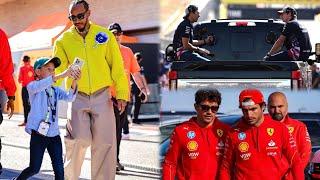 Max Verstappen Lewis Hamilton & more F1 Drivers arrive in style on raceday in COTA | Paddock BTS