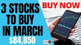 Top 3 Tech Stocks To BUY In March! Best Growth Stocks To BUY NOW!