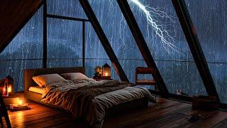 Rain Sounds for Sleeping - Sounds Heavy Rain & Thunder for Deep Sleep, Relax, Stress Relief, ASMR