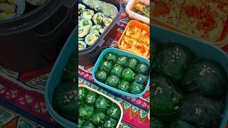 간단한 도시락으로 김밥 쌈밥 추천
