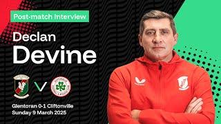 Post-Match interview | Glentoran vs Cliftonville, BetMcLean Cup Final - Declan Devine