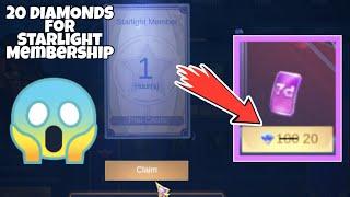 20 DIAMONDS FOR STARLIGHT MEMBERSHIP?
