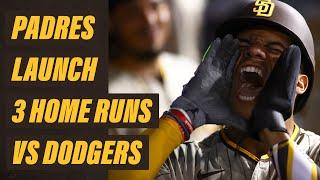 Padres Launch 3 Home Runs and Beat Dodgers 7-1 | San Diego Padres vs Los Angeles Dodgers Highlights