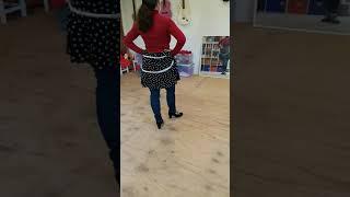 Flamencosolymar 4th Sevillana with fan - footwork detail