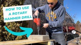 How to Use a Rotary Hammer Drill- DCK Demo and Review