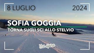 SOFIA GOGGIA RETURNS TO SKIING ON THE SNOW OF STELVIO | ALPINE SKIING WORLD CUP | ITALIAN ALPS