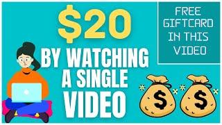 Earn $20 For Watching A Single Video! (Make Money Online Watching Videos)