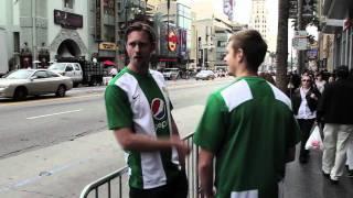 Alexander Skarsgard & Joel Kinnaman Hitchhiking to Sweden - Hammarby fotboll Bajen