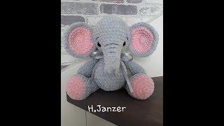 Ein gehäkelter Elefant nach Anleitung von Elena Schaglina