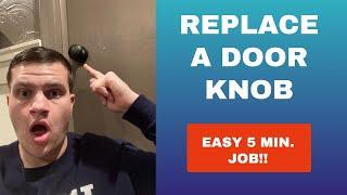 How to Replace a Door Knob | EASY 5 Min. DIY Upgrade