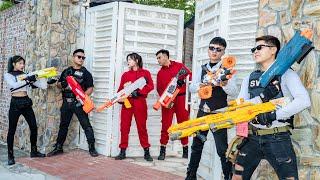 Nerf Guns War : The War Nerf Gun 2024 Super S.W.A.T Fight Boss Black Hat Dangerous Criminal Group