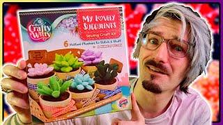 Lets Try...MORE TEXTILES!?! Succulent Plush Sewing Craft Kit