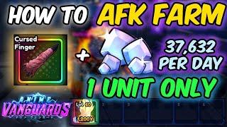 "EASIEST" CURSED FINGER AND GEM AFK FARM FOR UPDATE 1  | Anime Vanguards